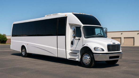 Exterior of Charter Bus Company Norfolk's 15 Passenger Minibus in Norfolk