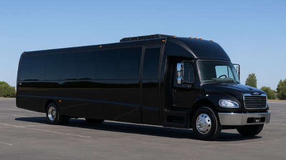 Exterior of Charter Bus Company Norfolk's 18 Passenger Minibus in Norfolk