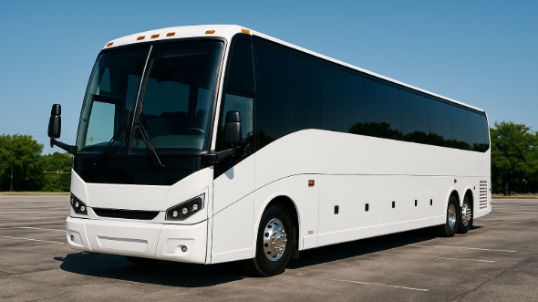 Exterior of Charter Bus Company Norfolk's 56 Passenger Charter Bus in Norfolk