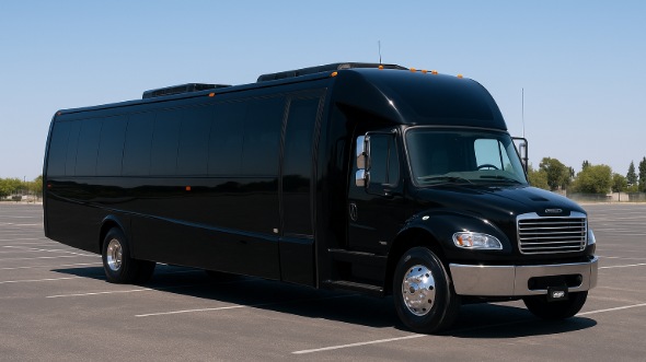 Exterior of Charter Bus Company Norfolk's Party Bus in Norfolk